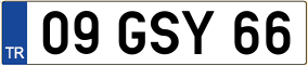Trailer License Plate